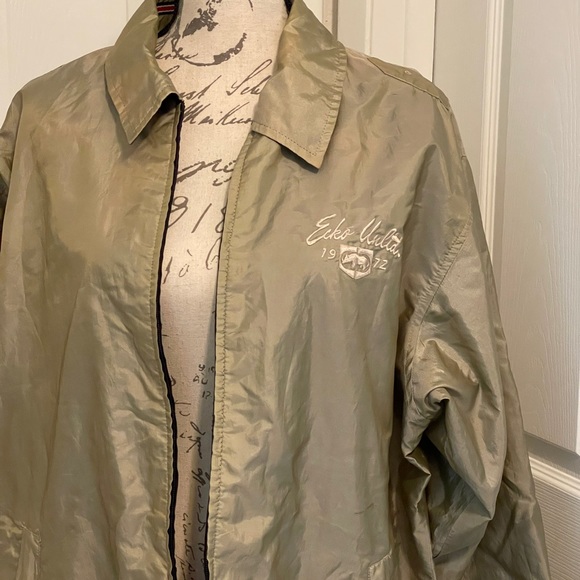 Mens reversible wind breaker jacket black and tan Medium - Picture 2 of 6